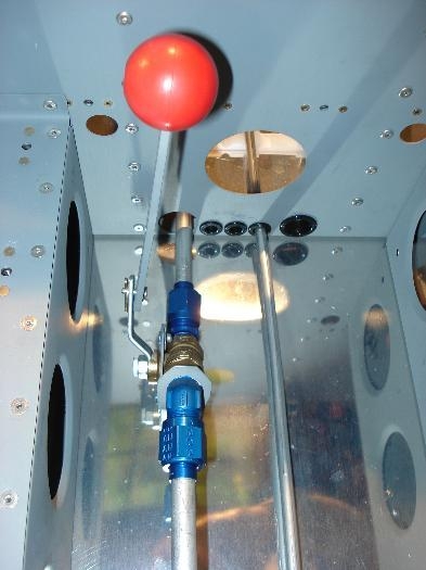 Fuel shutoff assembled & mounted.