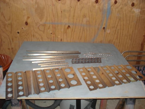 Seat back parts.