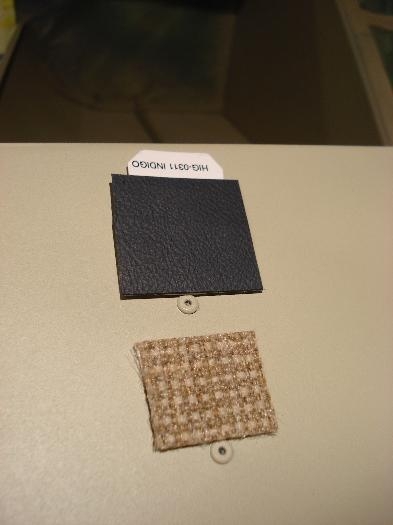 Seat samples on new paint.