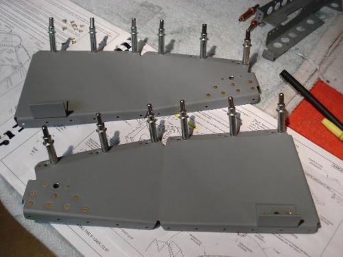 Canopy rib assemblies in process.