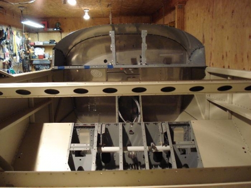 Looking forward from baggage area.