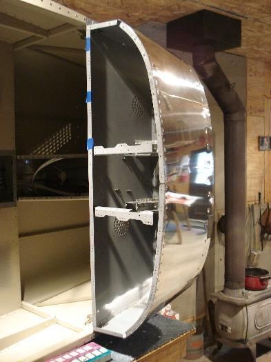 Panel attach strips installed.