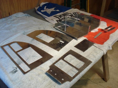 Panel parts in work.