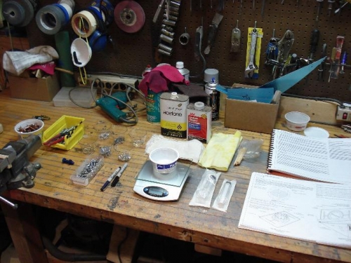 Tools and supplies at the ready!