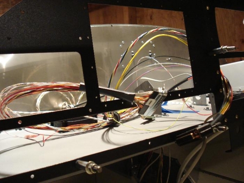 Wiring to the avionics.