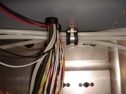 Brake lines clamped.