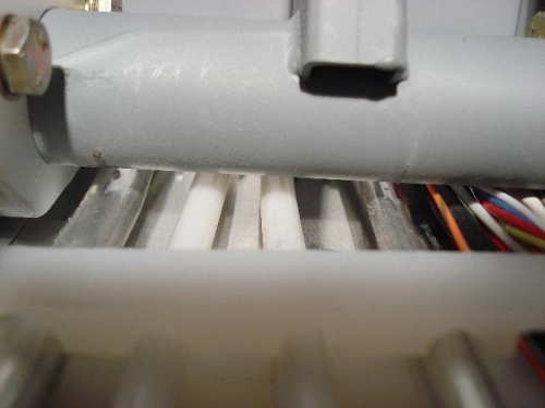 Fuel line clearance.