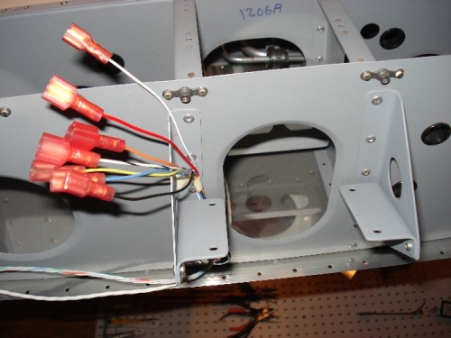 Rear servo brackets installed.