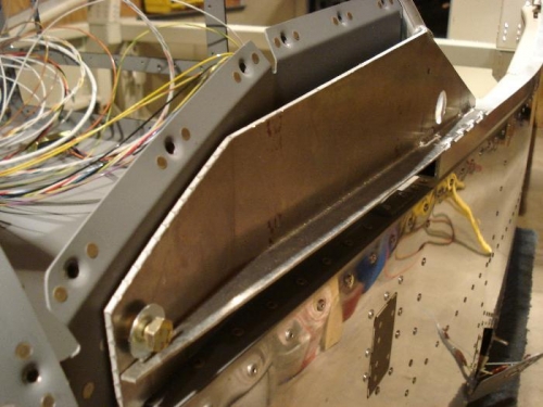 Canopy frame trial fit - note rough edges.