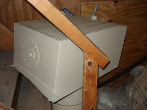 Fuel tank finish painted.