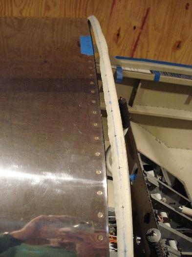 Tangent line marked - my method.