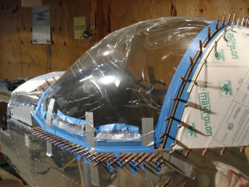 Drilled fore and aft, side skirts.