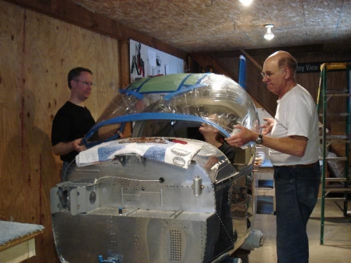 Sealing Brenda in. Is that a look of panic?