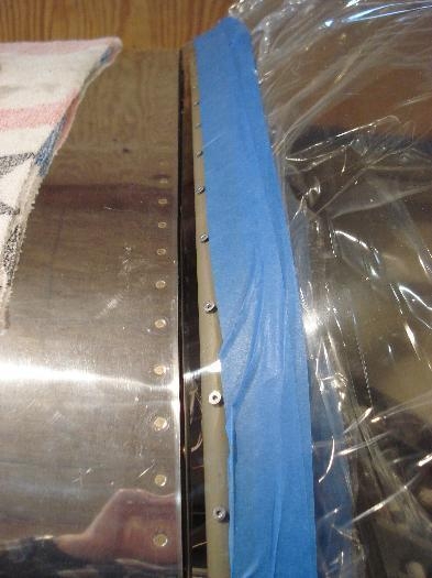 Canopy front riveted.