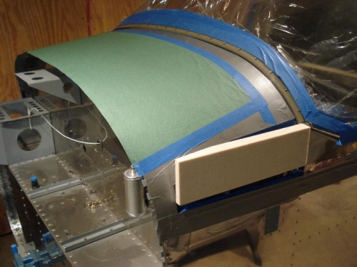 Starting to fit foam strips.