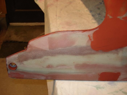 Finishing off the fiberglass.