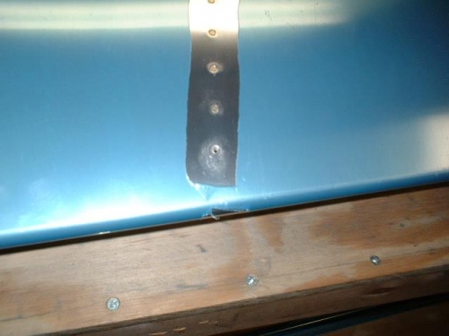 My first rivet that needed to be drilled out