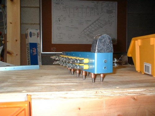 Counterbalance weight drilled in place