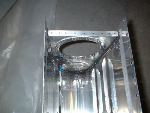 BNC Connector prosealed to inboard rib