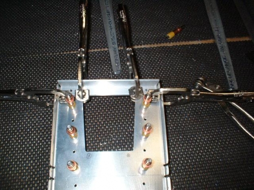 Angle fabricated and clamped to F711 bulkhead