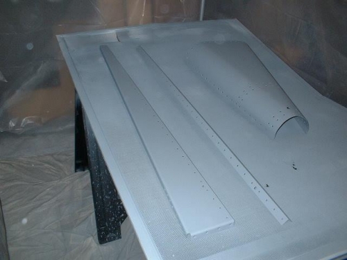 Tailcone and F721B vertical angle and rib primed