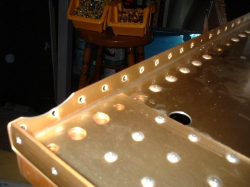 5 outboard holds countersunk for double flush rivets