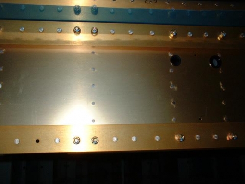 Bolts torqued and sealed on aft F704 bulkhead