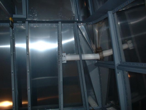 Inside view of step installation