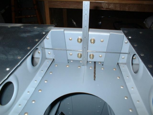 Aft tooling holes are the same distance to the deck as the front