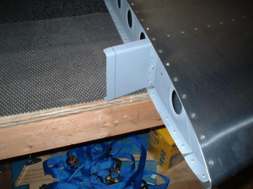 Measure front spar of vertical stabilzer to trim