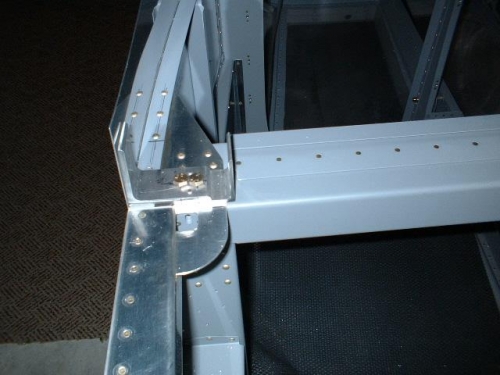 Right attach angles drilled and bolted to F705 bulkhead
