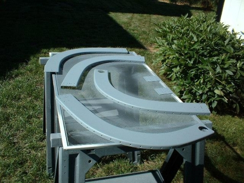 First batch of canopy frame parts washed and primed