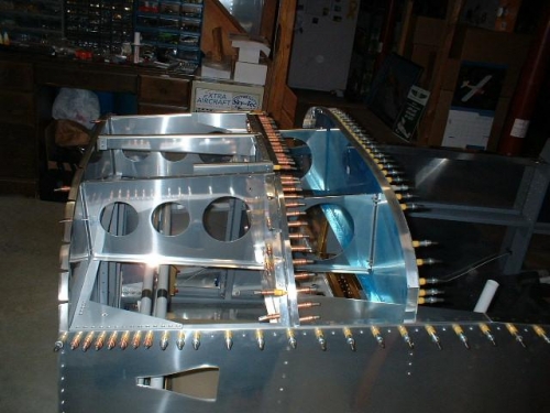 Panel clecoed to ribs