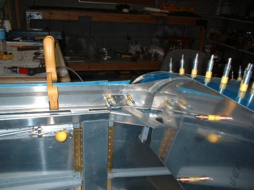 Forward end of left side rail clamped to WD-716