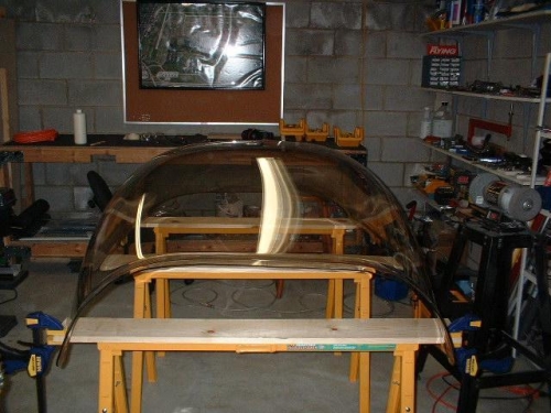 Canopy with plastic remove
