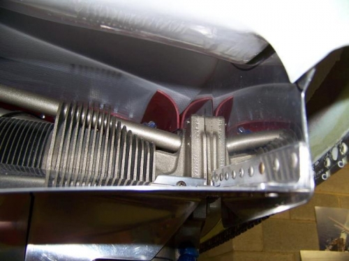 Left inlet - airseal material tight against the top cowl