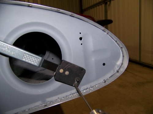 Outboard rib drilled for nutplates