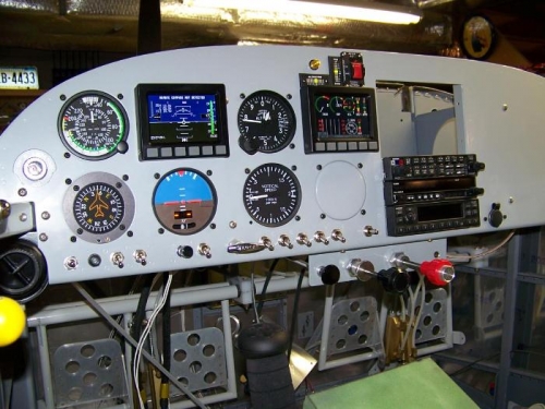 Dynon D10A EFIS installed back in panel and running on ships power