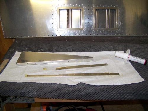 Right wing tip rib components deburred, cleaned, and alodined