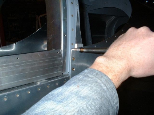 Dimple top skin - holes next to rollbar