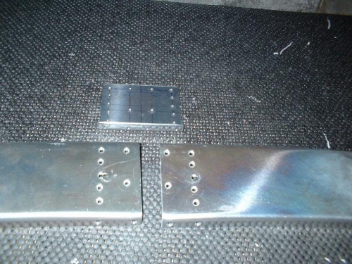 C-631A channels countersunk for C-704 splice plate