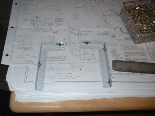 Nutplates installed on F-7127A-L/R battery tray mounting angles