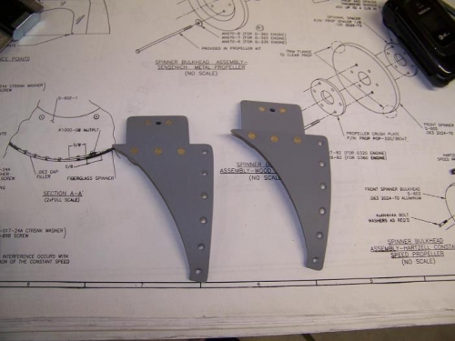 Nutplates riveted to support tabs;  Support tabs riveted to gap filler plates