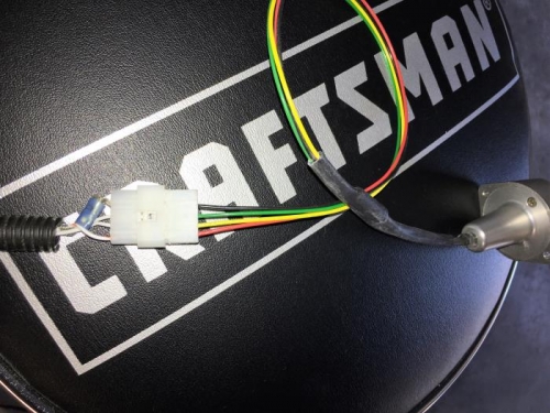 Completed connection; to be secured with heat shrink