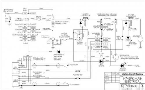 N748PK main electrical schematic