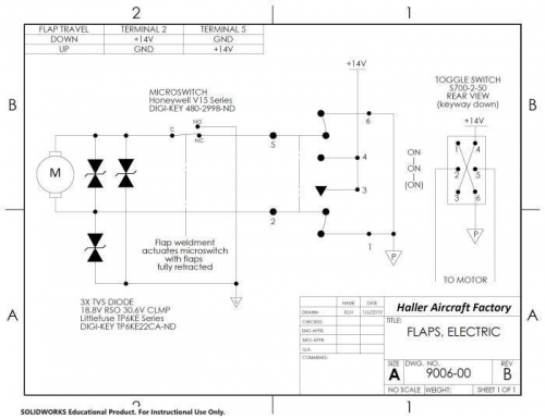 Flap switch schematic