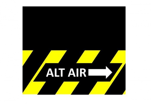 Alt air guard label