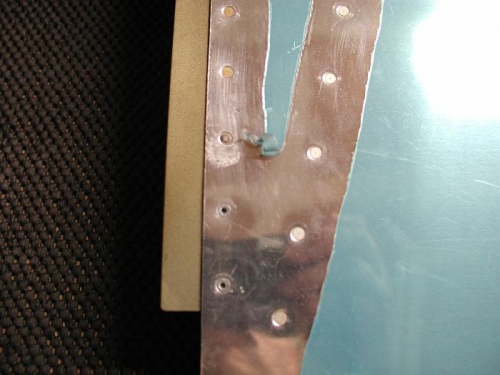 Bottom rib aft rivets