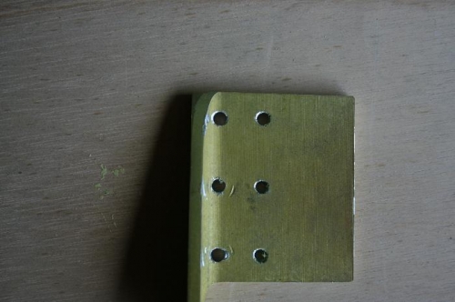 Actuation Bracket, rivets out