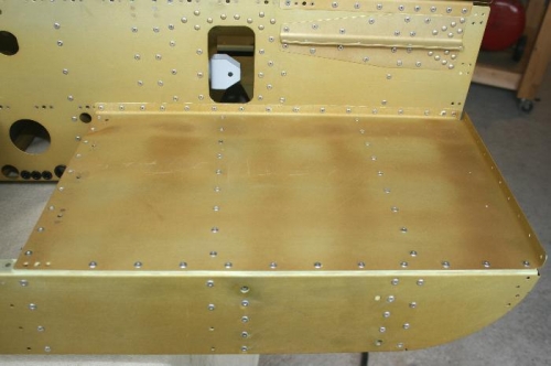 Step Floor panel in place